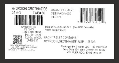Label (Hctz 25mg)